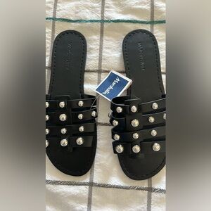 Marc Fisher studded slides